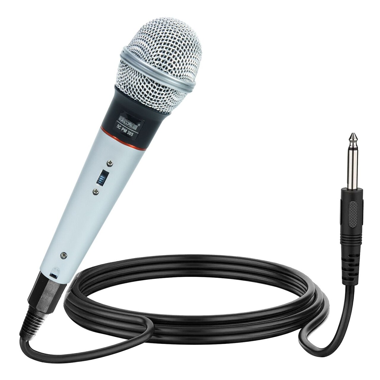 Edge Collections -Silver-Professional Handheld Karaoke Microphone with XLR Cable